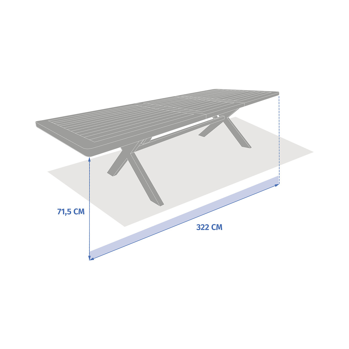 Mesa extens&iacute;vel XENIA em madeira eucalipto