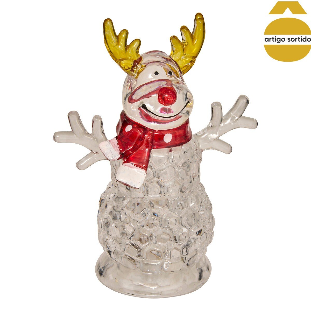 Figura natalícia decorativa luminosa 9x11cm