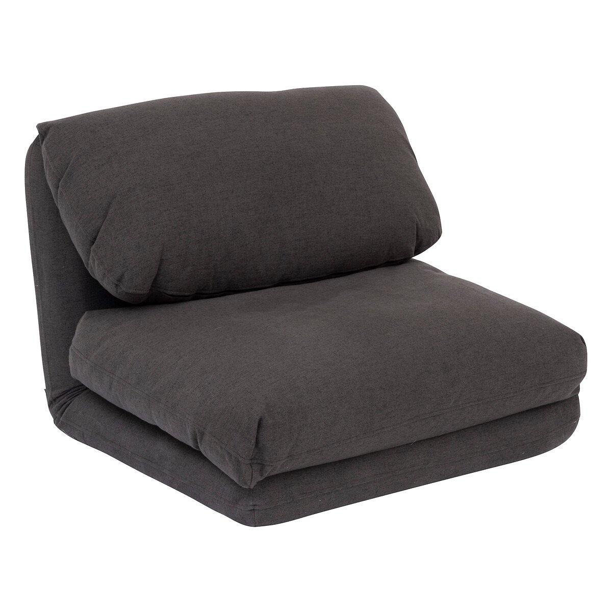 Pufe convertível em cama MARZA cinza escuro 58x78x82cm,  Pufe convertível em cama MARZA cinza escuro 58x78x82cm