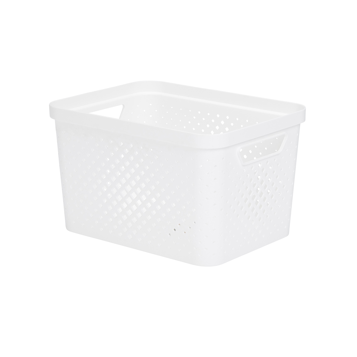 Cesto de arruma&ccedil;&atilde;o PIXEL branco 16l