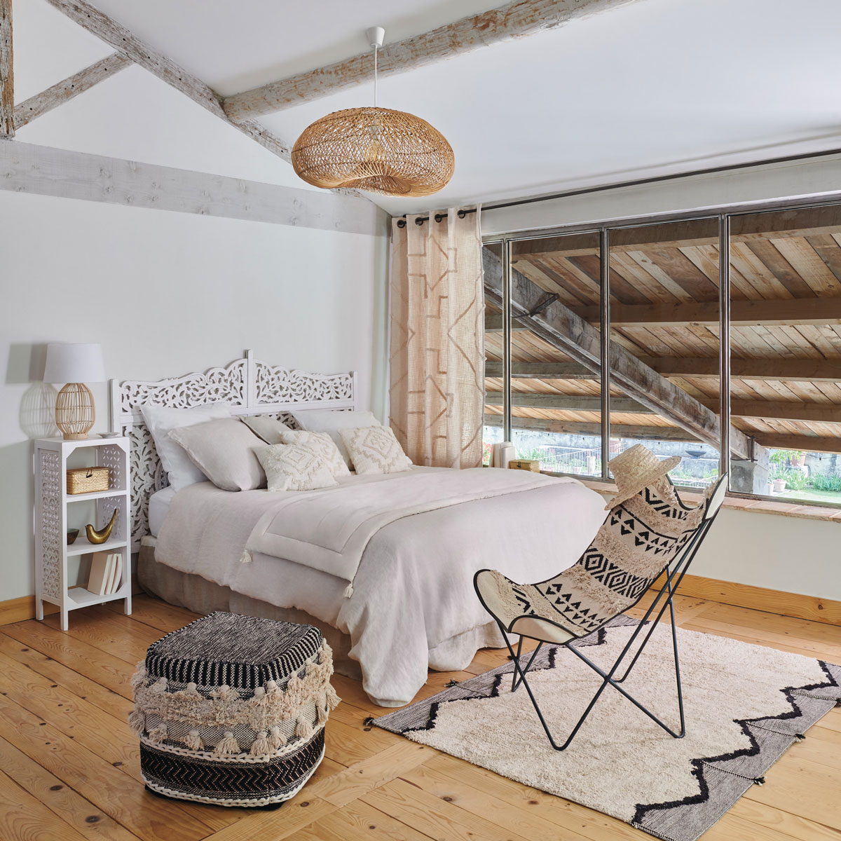 Capa de edredão e 2 capas de almofada gaze branco 220x240cm