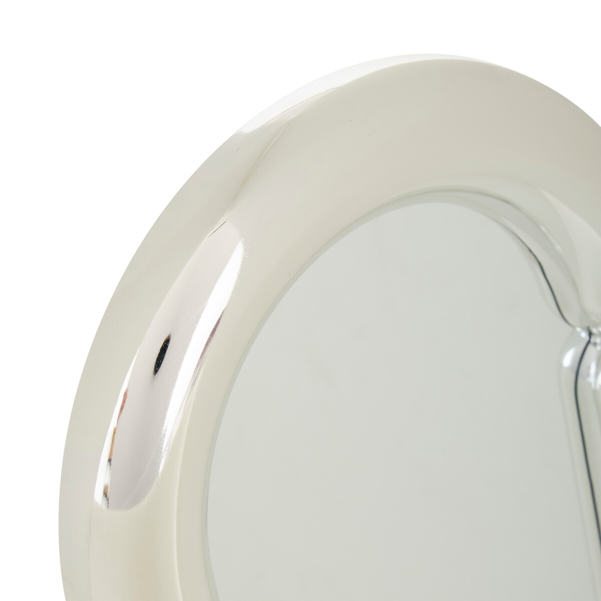 Espelho oval SKY prateado 30x19cm