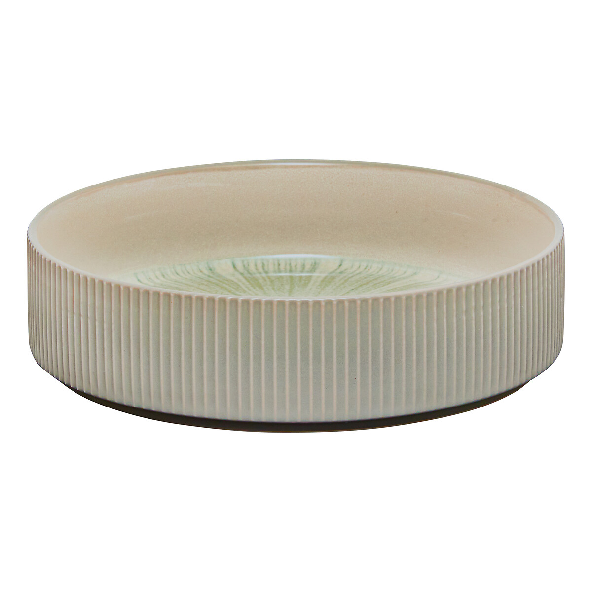 Prato de sopa EVA verde cer&acirc;mica 18cm