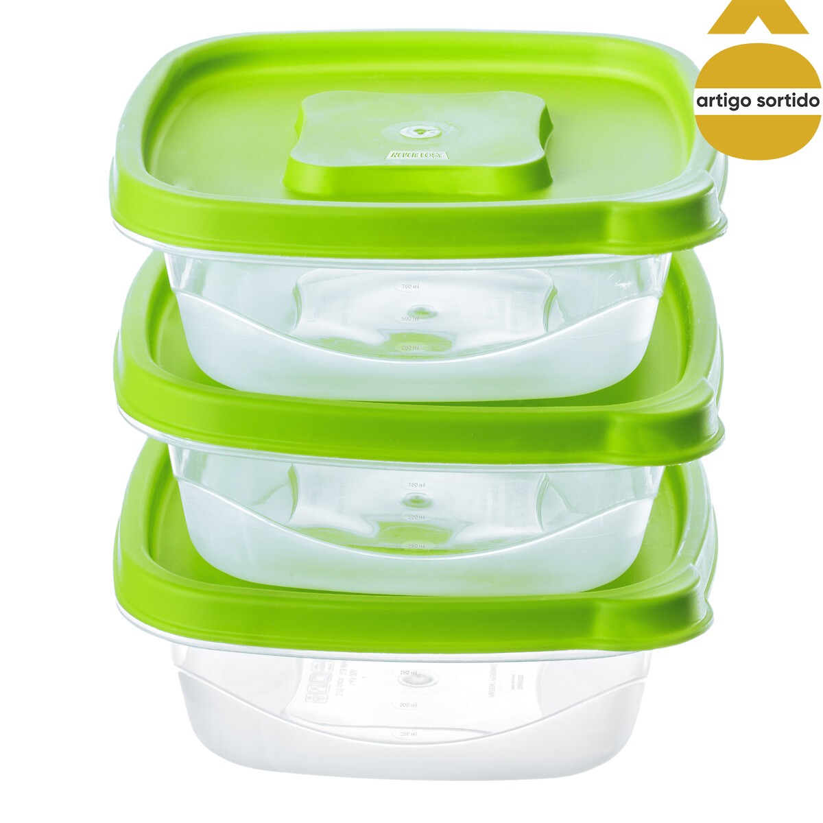 Conjunto de 3 caixas herm&eacute;ticas