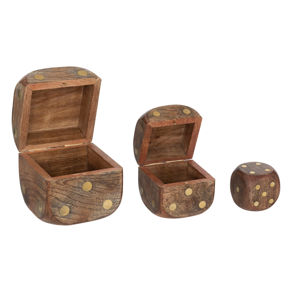 Conjunto de 3 dados decorativos ROGER 10x10cm