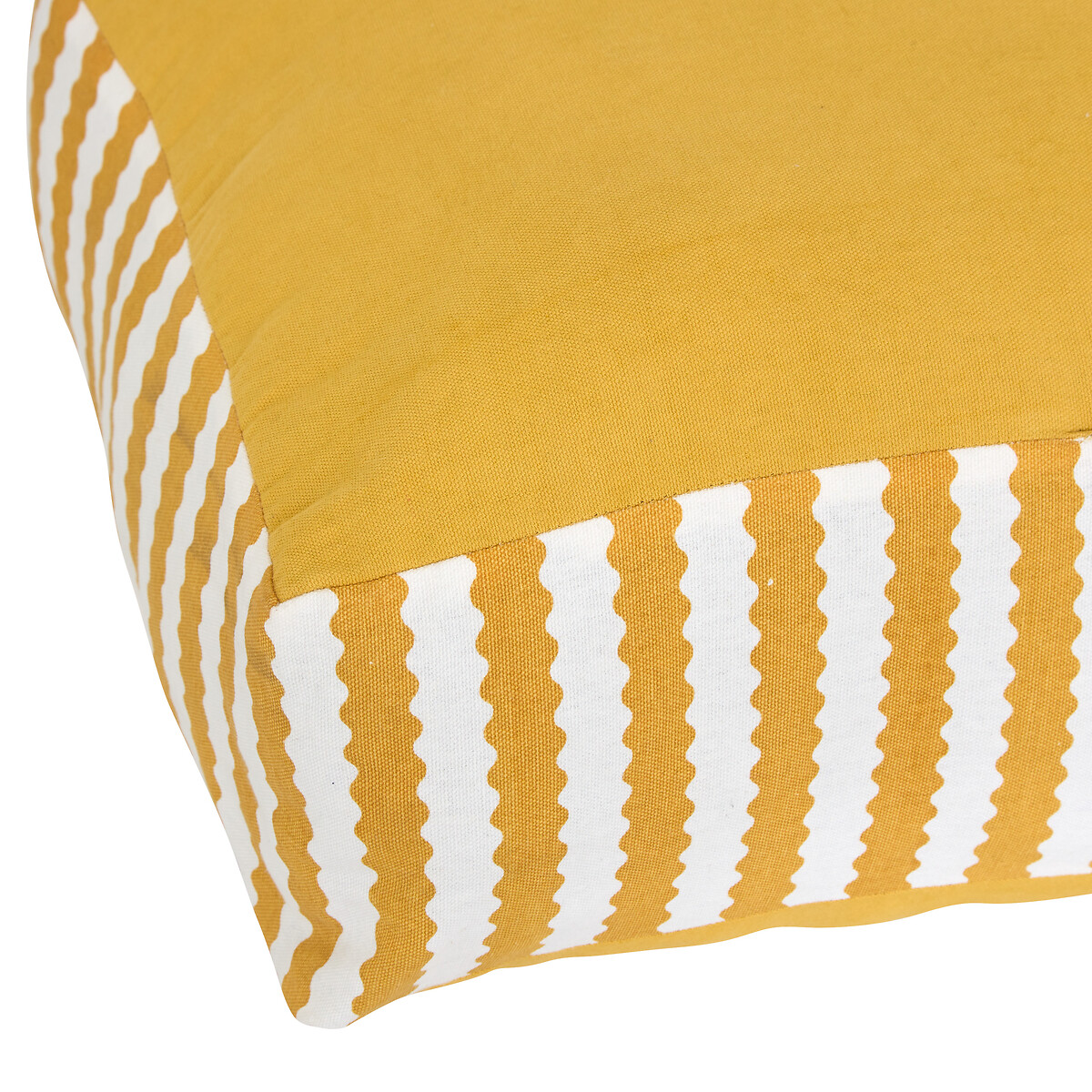 Coxim para exterior POOLSIDE riscas amarelo e branco