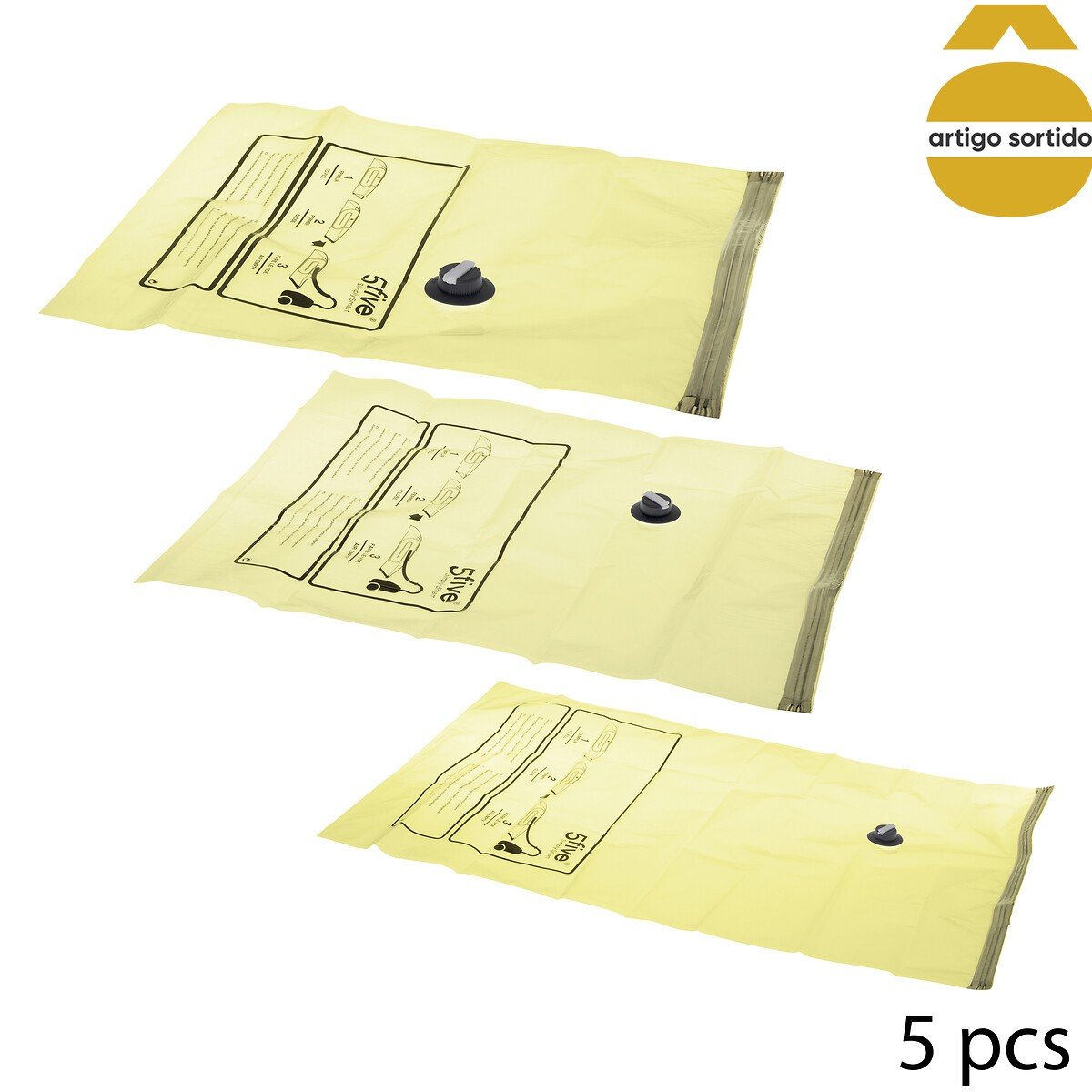 Conjunto de 5 sacos em vácuo perfumados