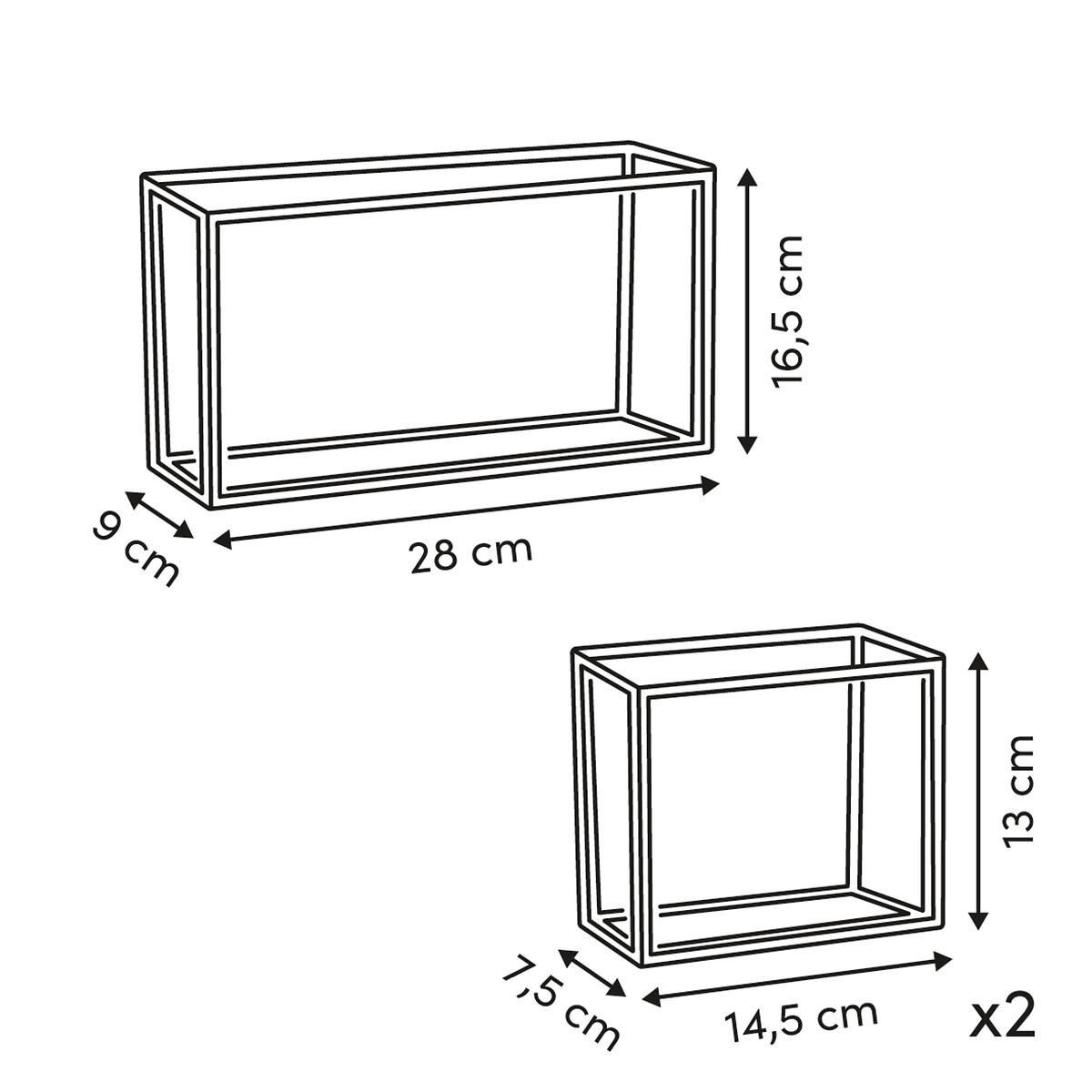 Conjunto de 3 caixas arruma&ccedil;&atilde;o transparente