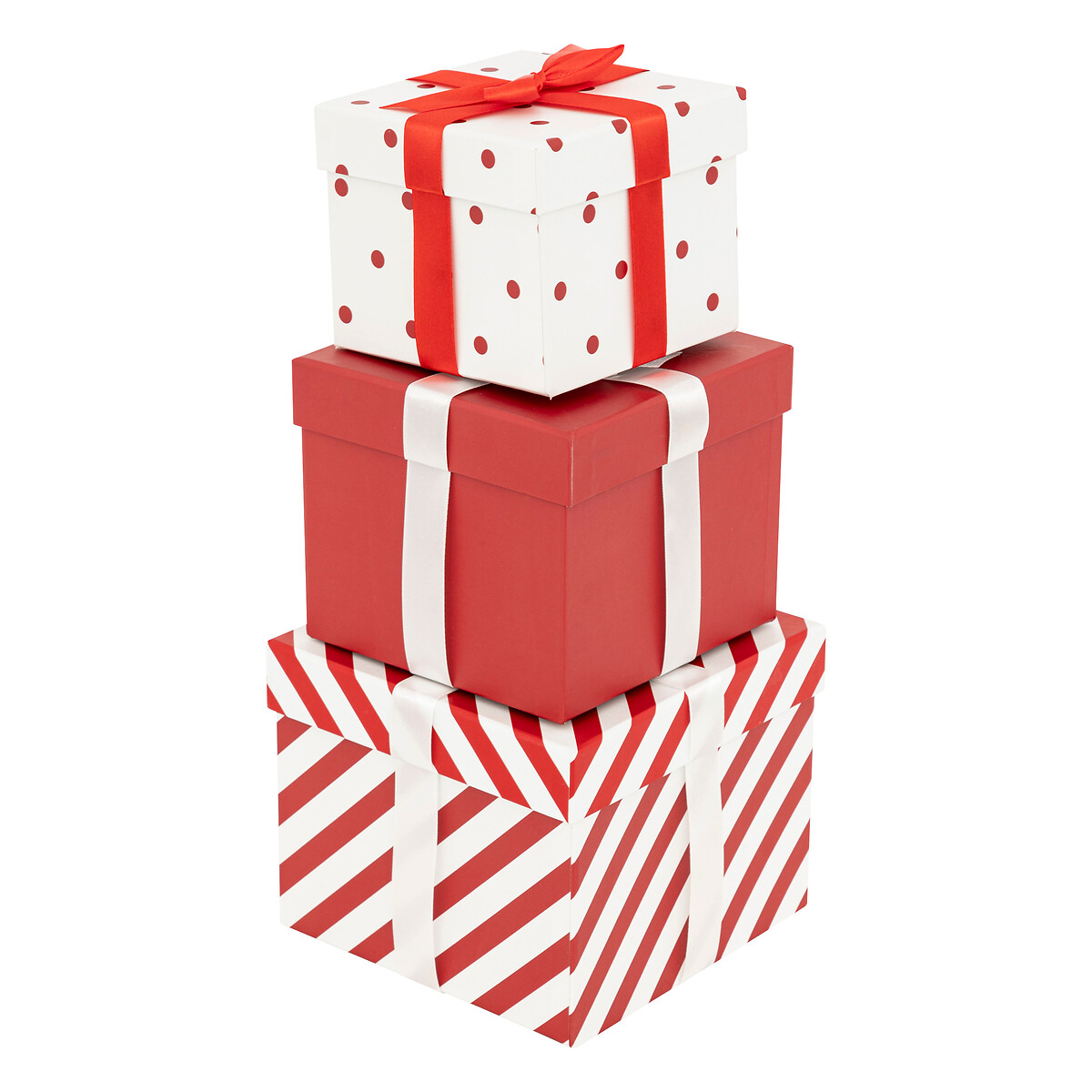 Conjunto de 3 caixas de oferta decoradas