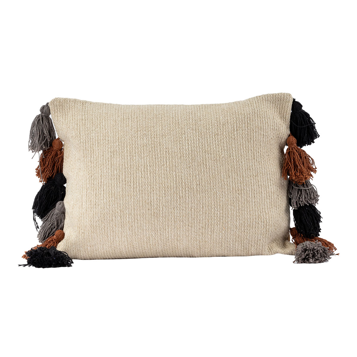 Almofada Saidia Bege Com Pompons 35x50cm