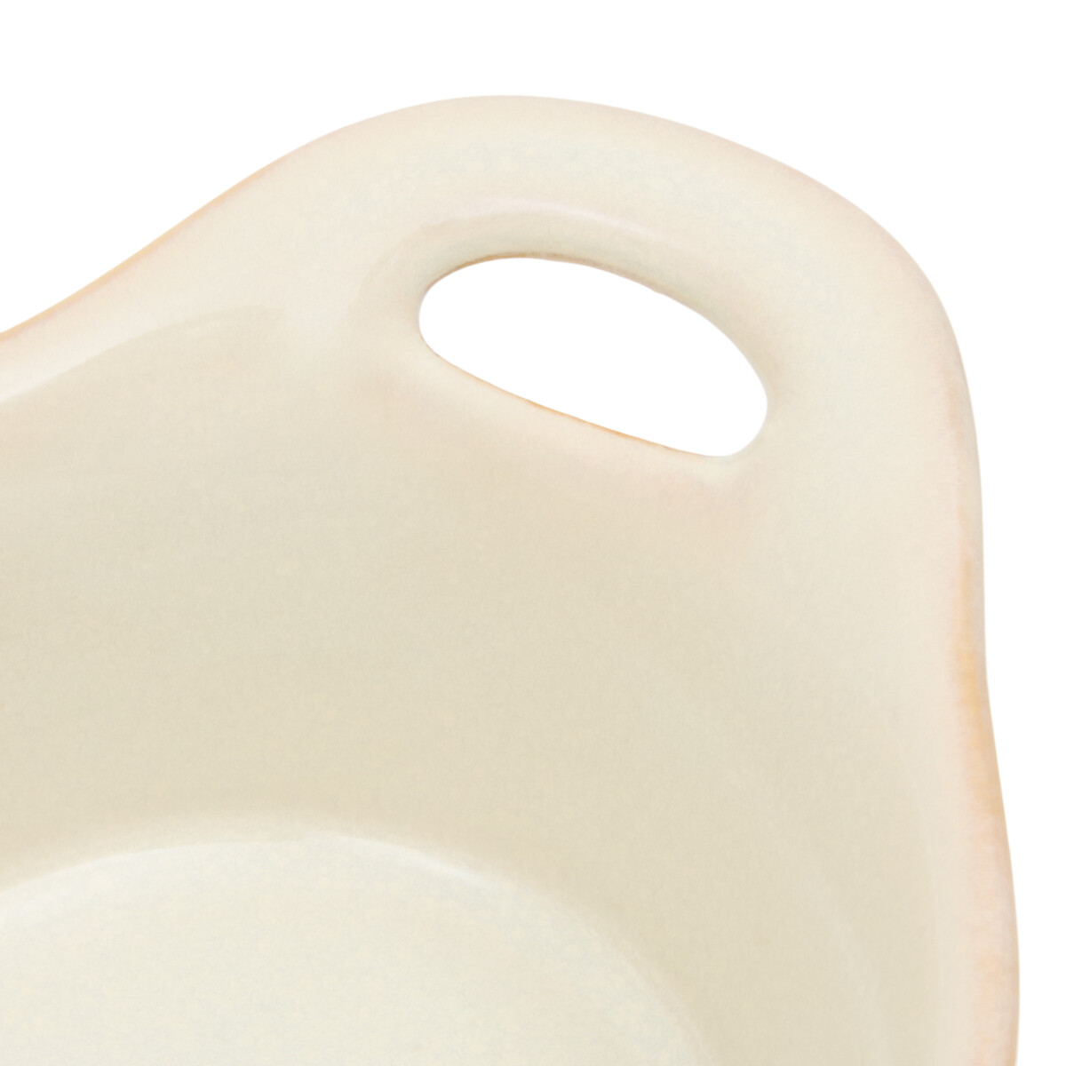 Assadeira oval bege 16cm