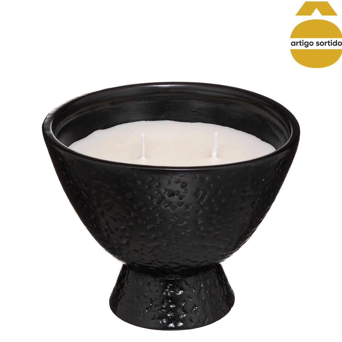 Vela perfumada com casti&ccedil;al em cer&acirc;mica