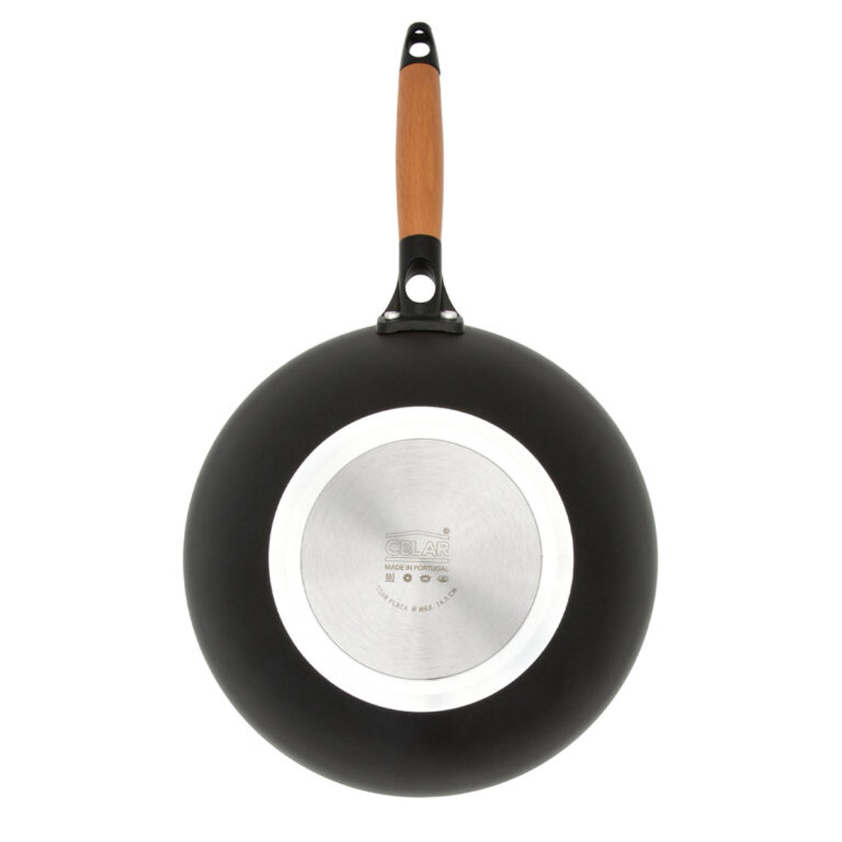 Wok com cabo madeira NATURA n.28