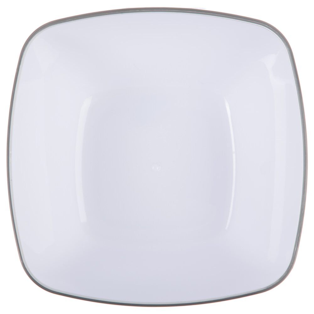 Ta&ccedil;a quadrada cinza 19cm