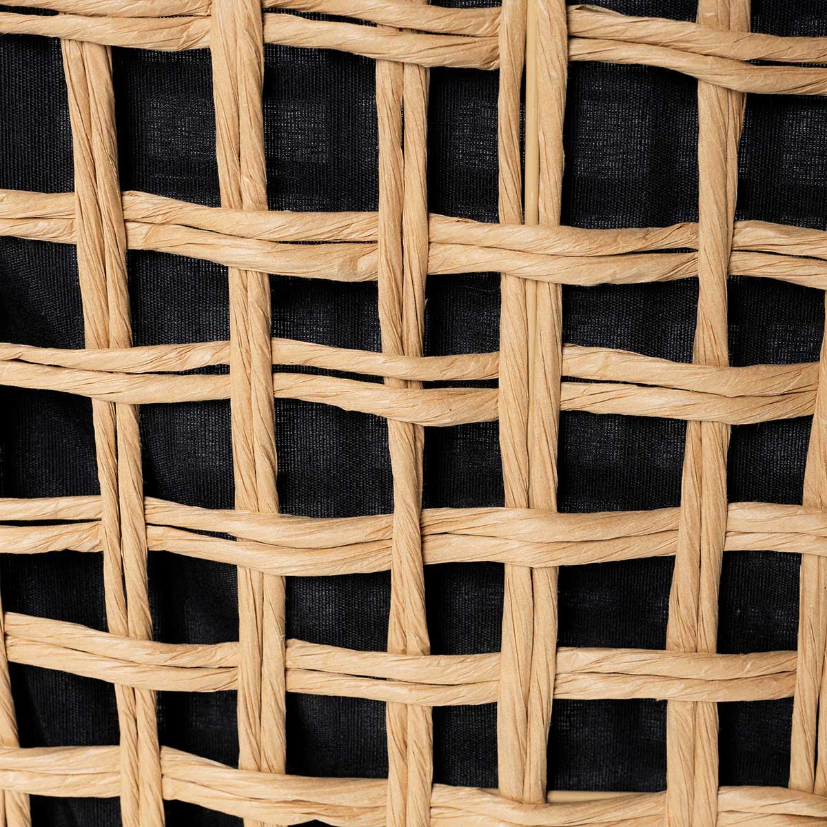 Cesto de roupa wc preto e bege 48cm
