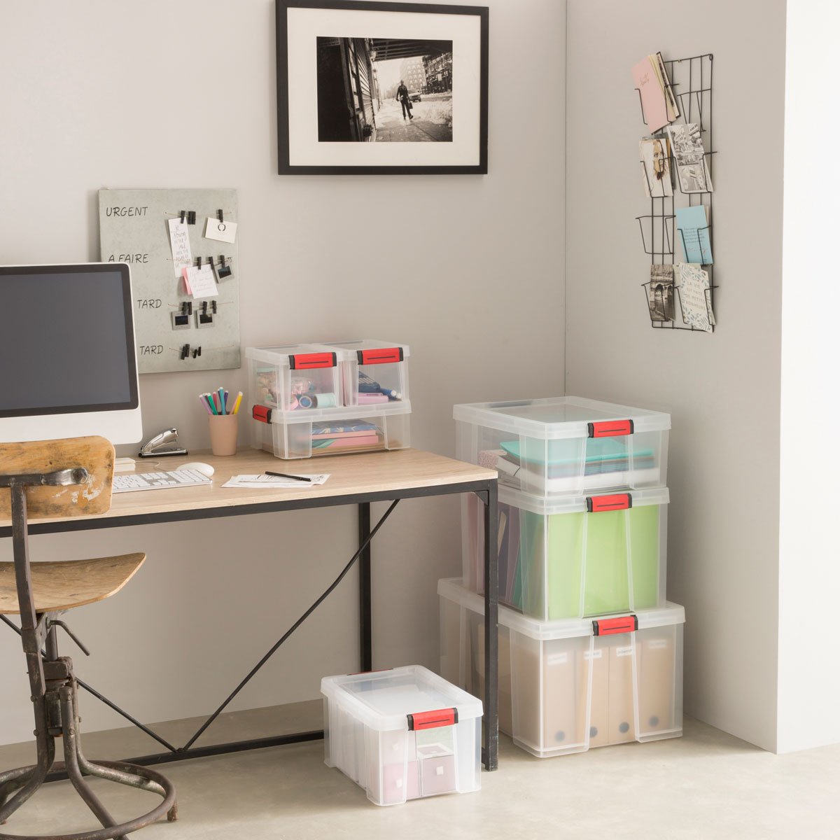 Caixa de arruma&ccedil;&atilde;o CLIP'N STORE 45l