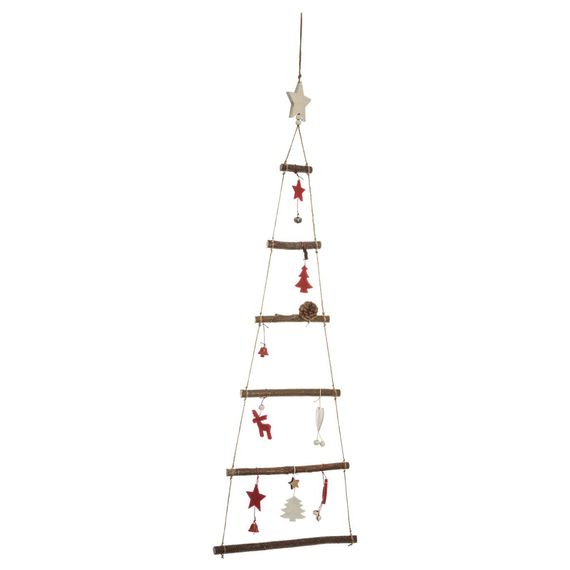 &Aacute;rvore de natal decorativa em madeira 75cm