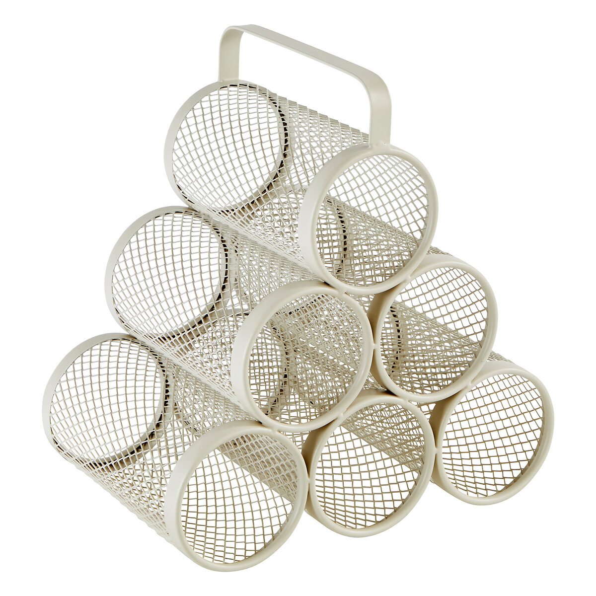 Garrafeira para 6 garrafas MAYAJ bege em metal