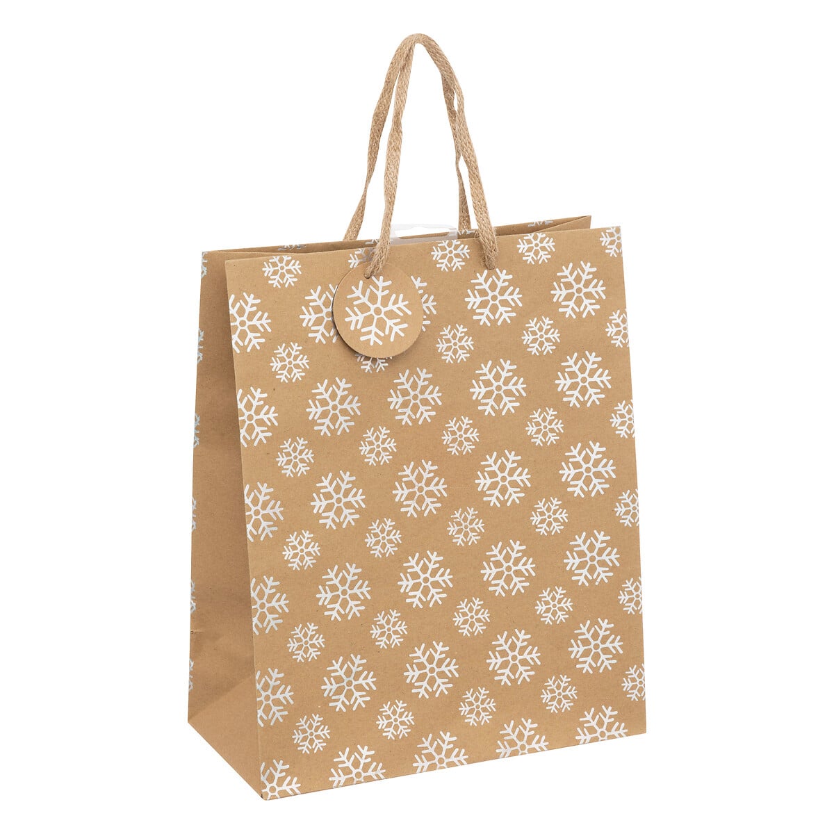 Saco de oferta decorativo holocastanho kraft 33cm