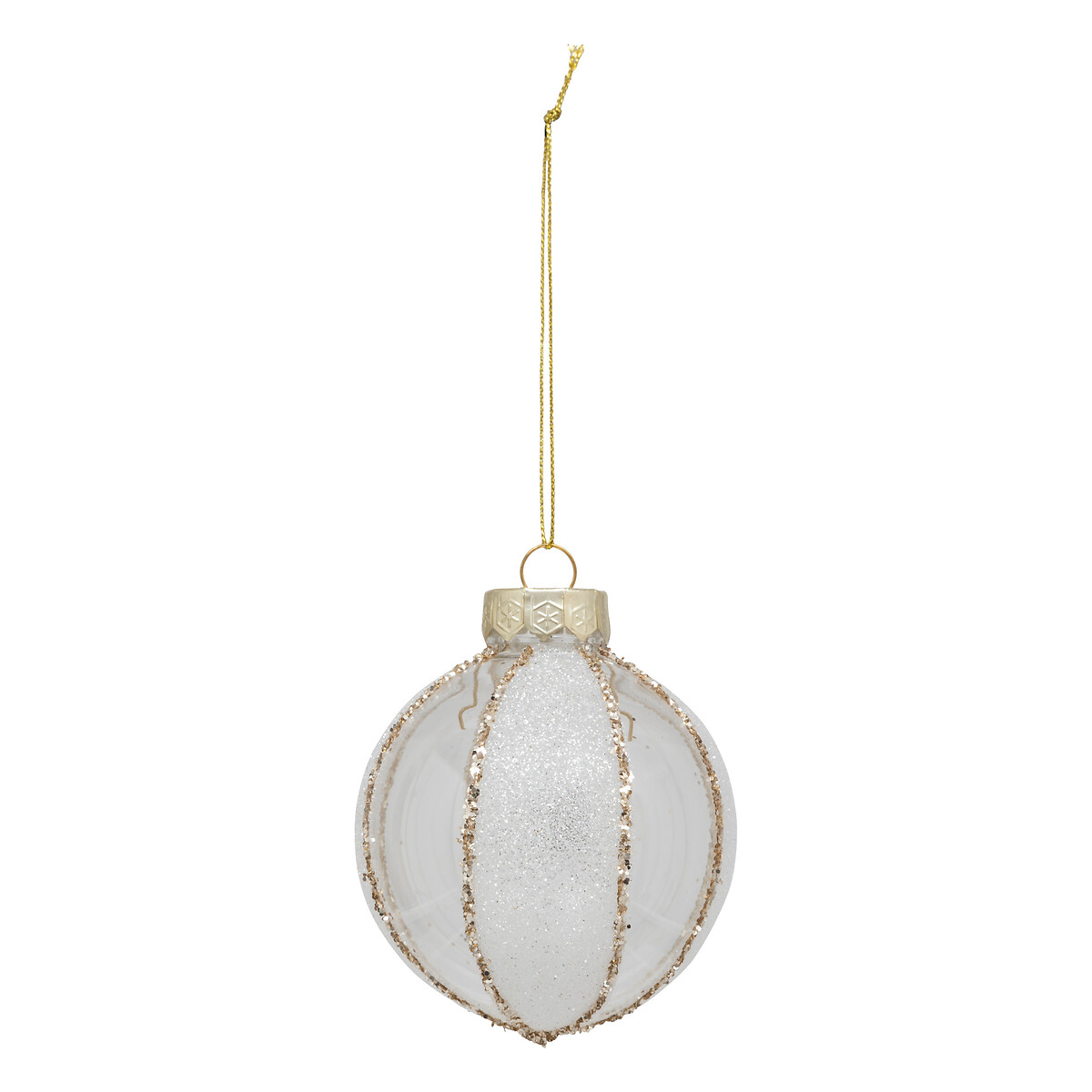 Conjunto de 3 pendurantes branco e dourado 24x8cm