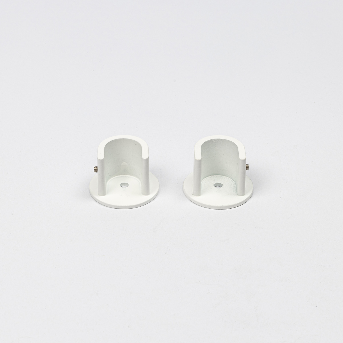 Conjunto 2 suportes mural branco mate