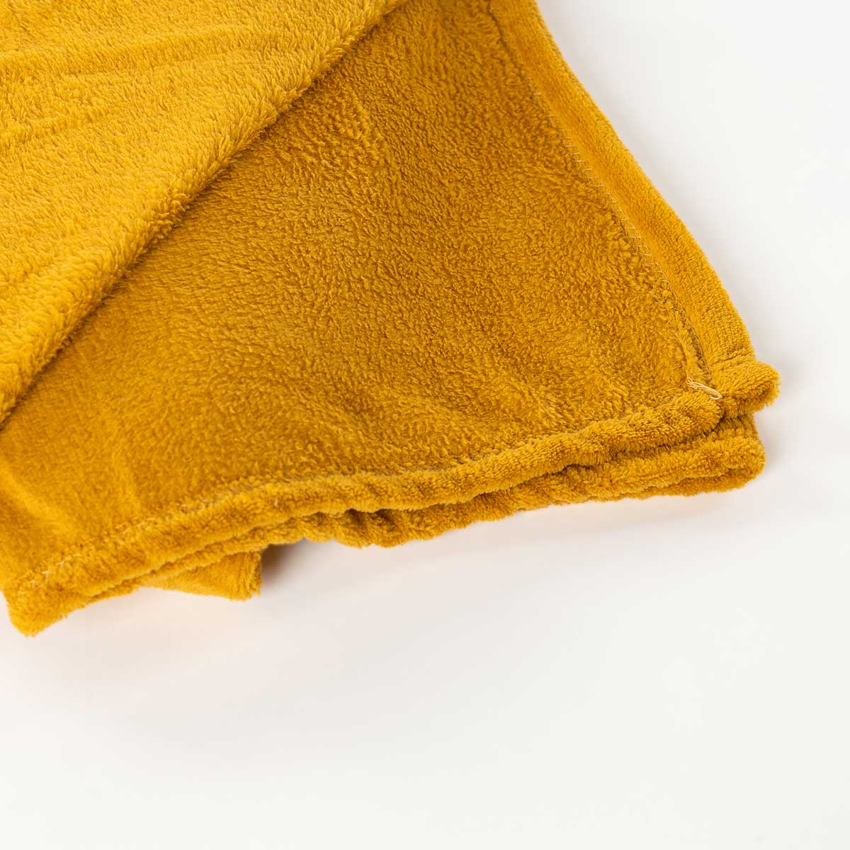 Manta em microfibra amarela 130x180cm