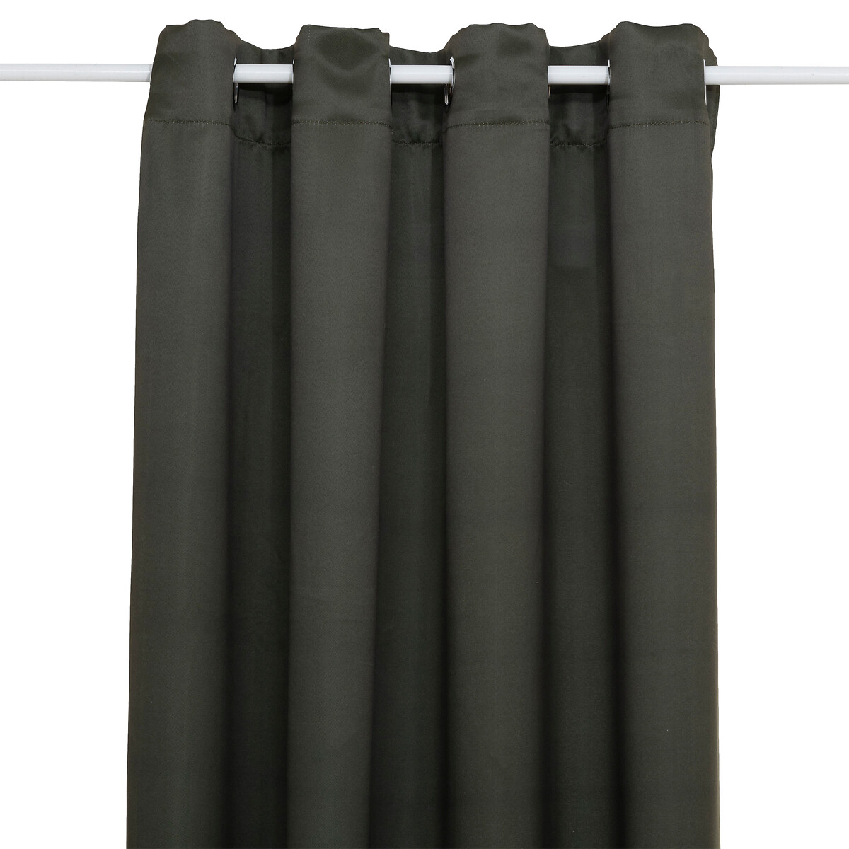 Conjunto de 2 cortinas opacas verde caqui 135x240cm