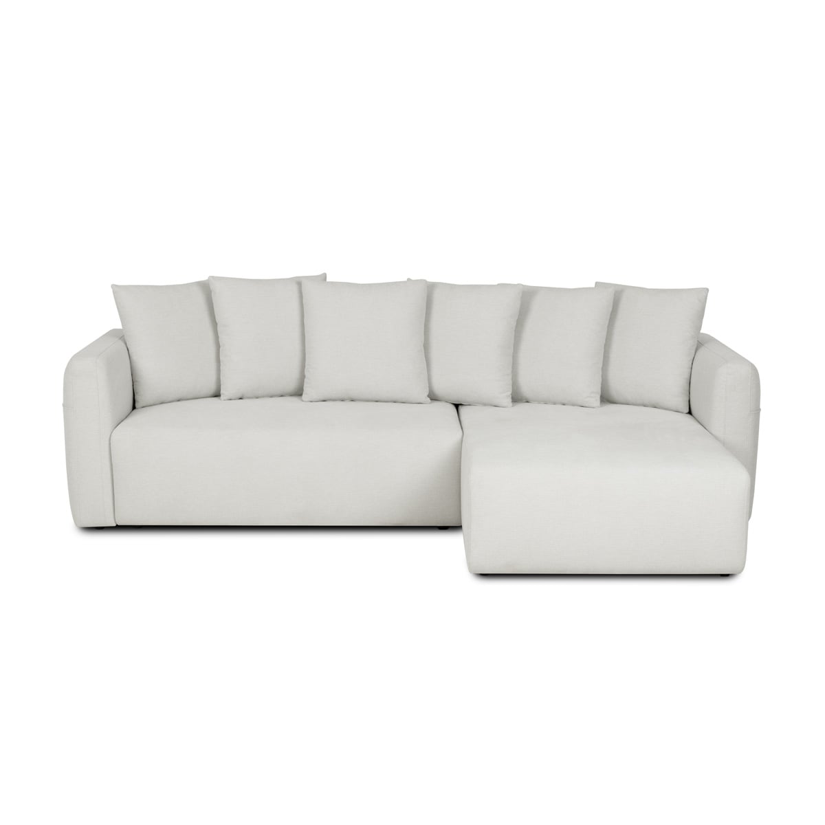 Sof&aacute; cama BERNA bege com chaise longue