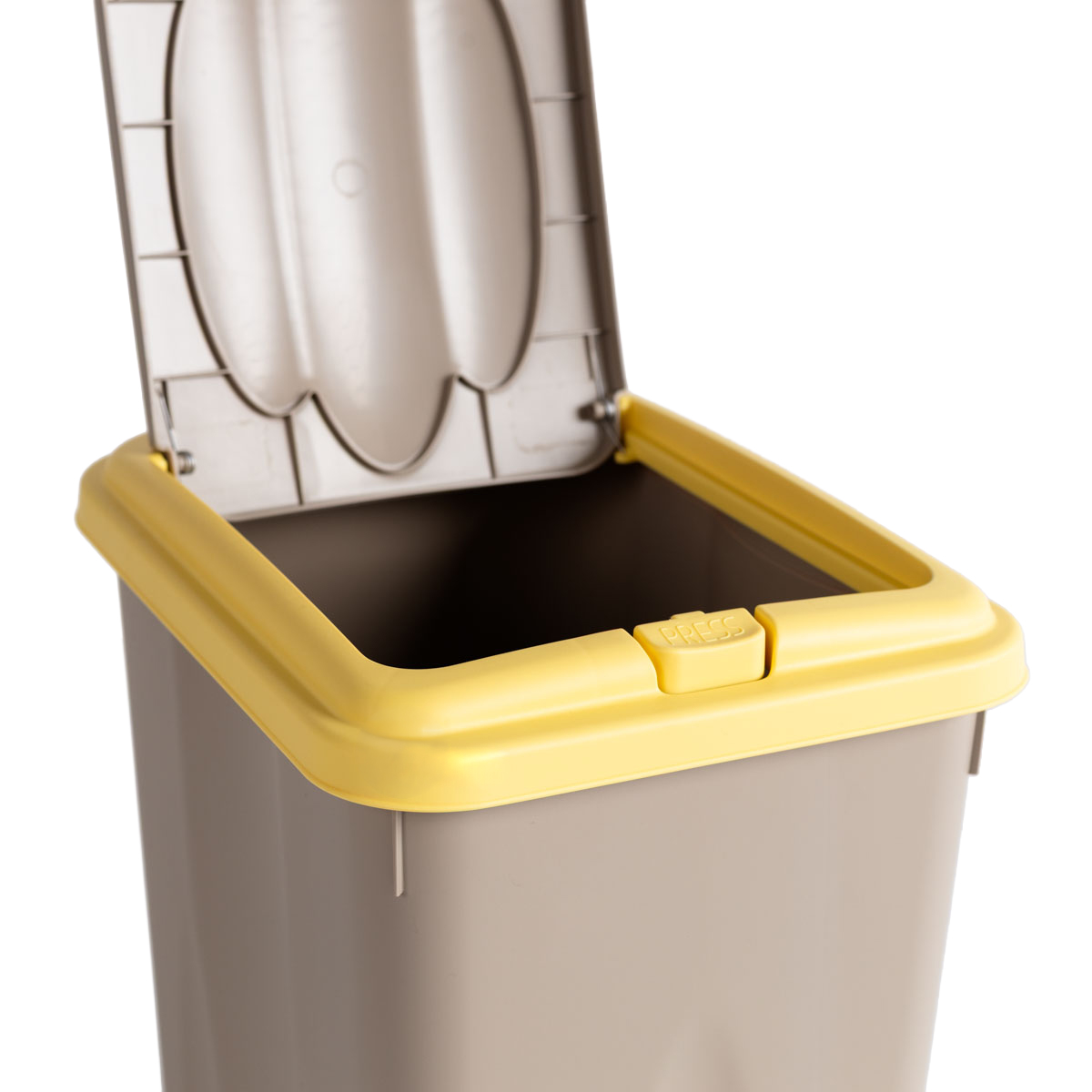 Ecoponto 21L pl&aacute;stico com tampa amarela