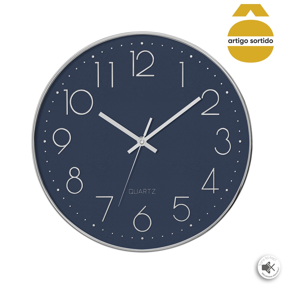 Relógio decorativo de parede 30cm