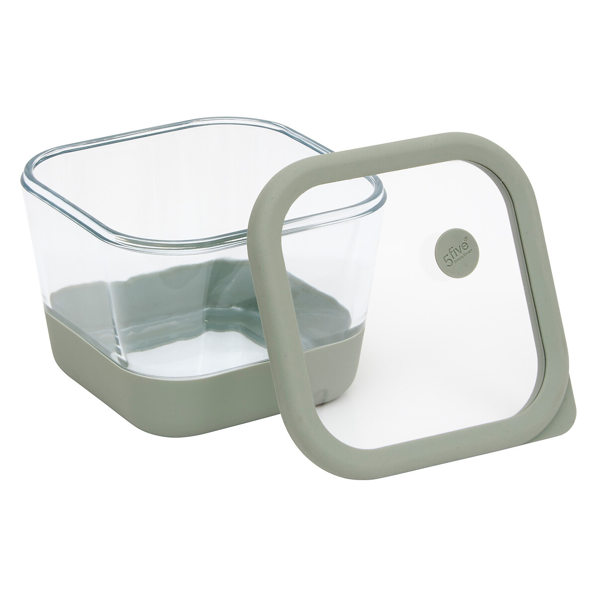 Caixa quadrada SILIGLASS cinza 1,35L