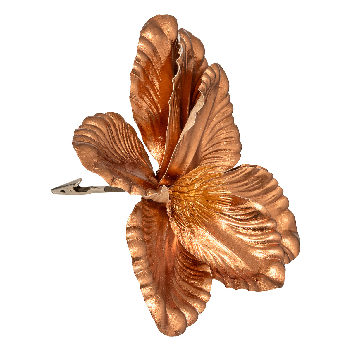 Flor magn&oacute;lia com mola 22cm