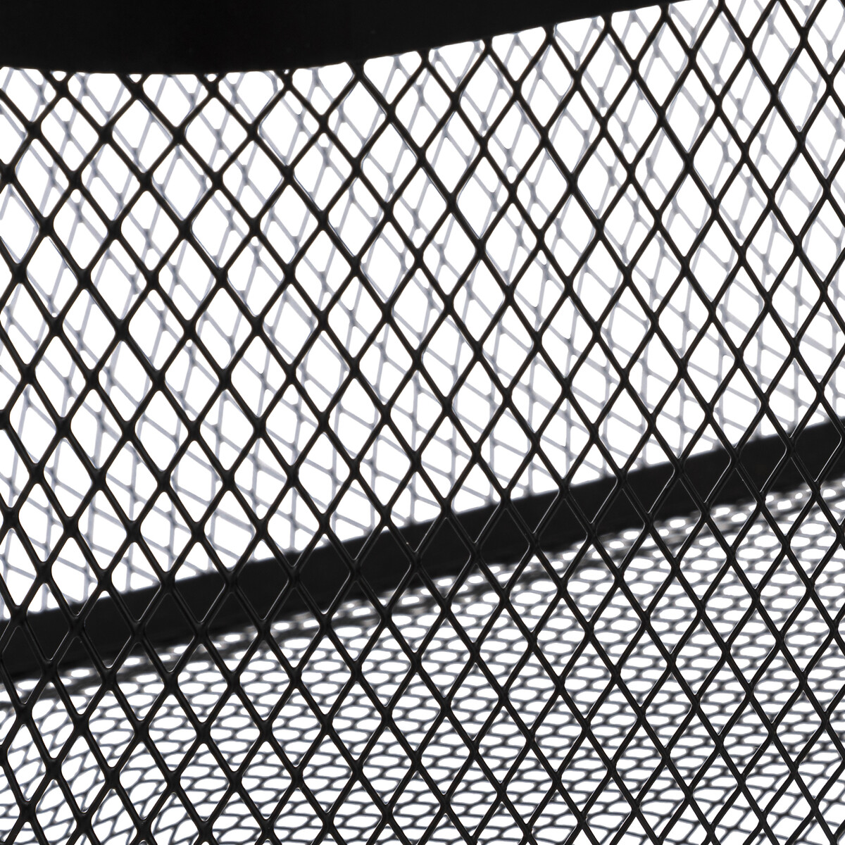 Cesto quadrado MAYAJ  preto em metal