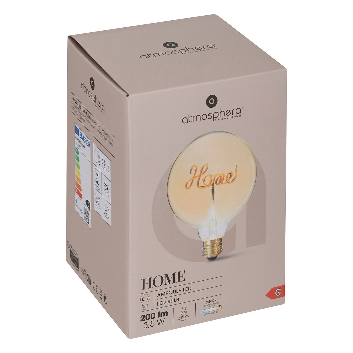  l&acirc;mpada VINTAGE ambar DECO HOME