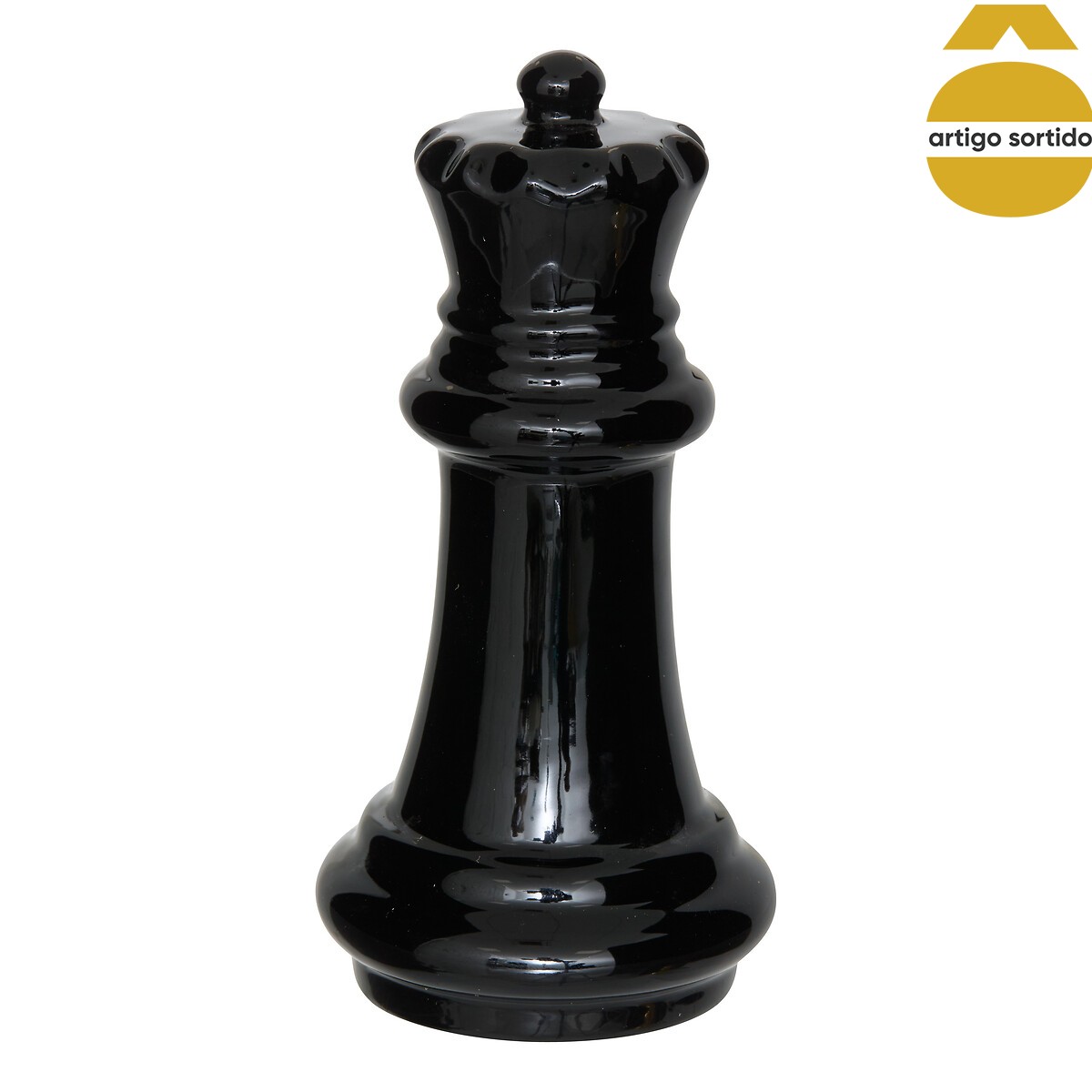 Figura decorativa xadrez multicolor 15cm