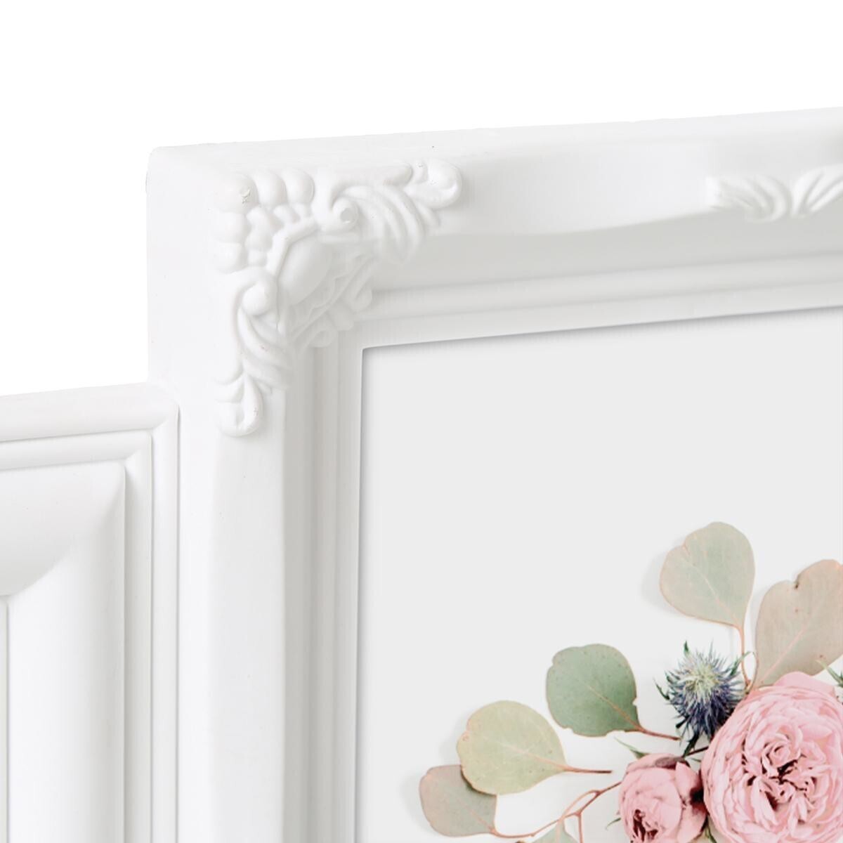 Multimoldura ROMANCE branca para 9 fotos