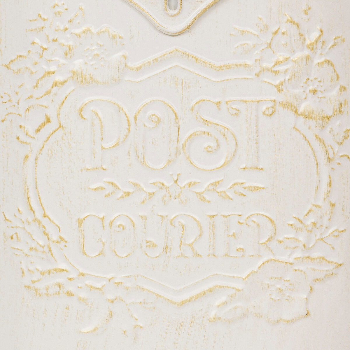 Caixa de correio TINO em ferro branco 28x9x40cm