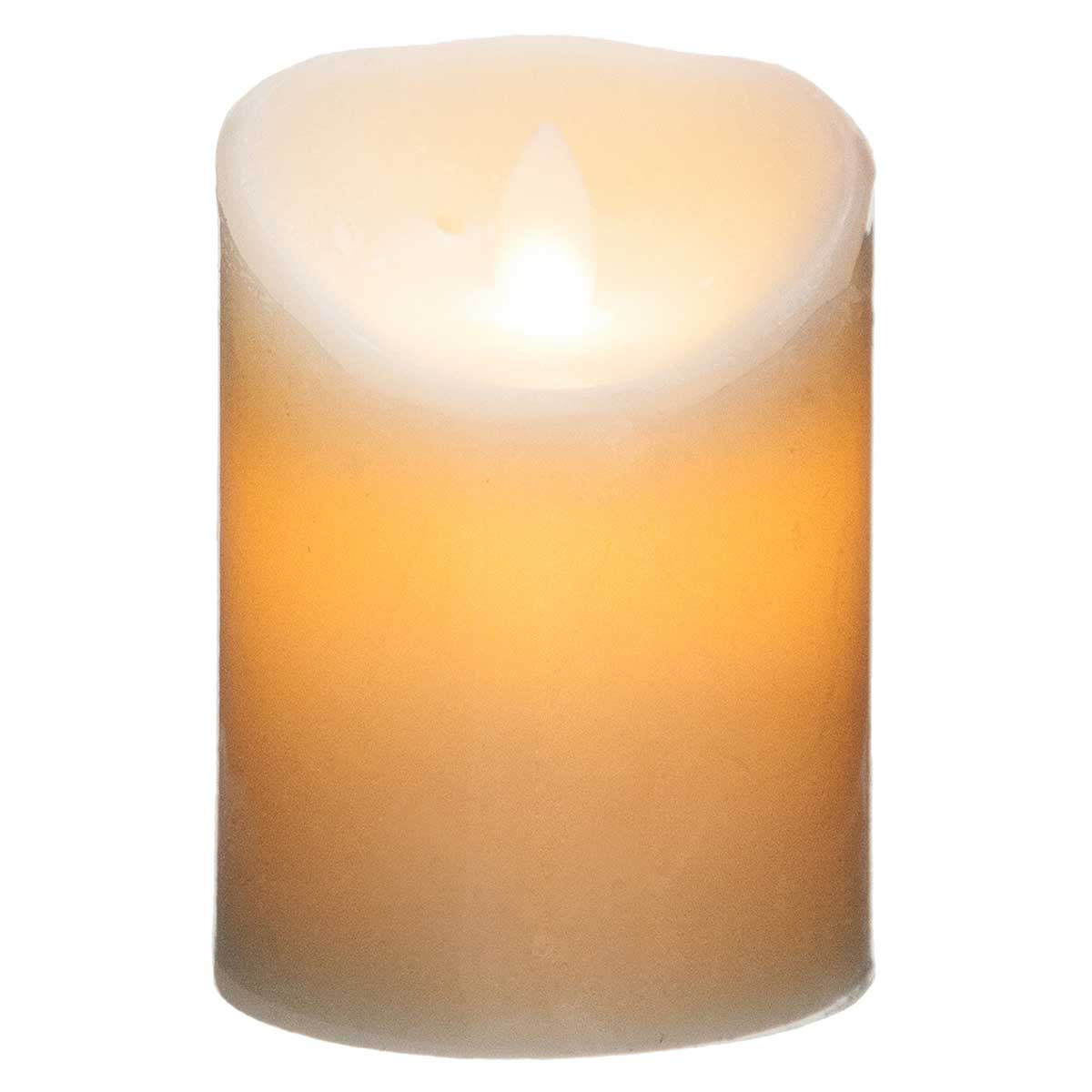 Vela led branca 14,5x10cm