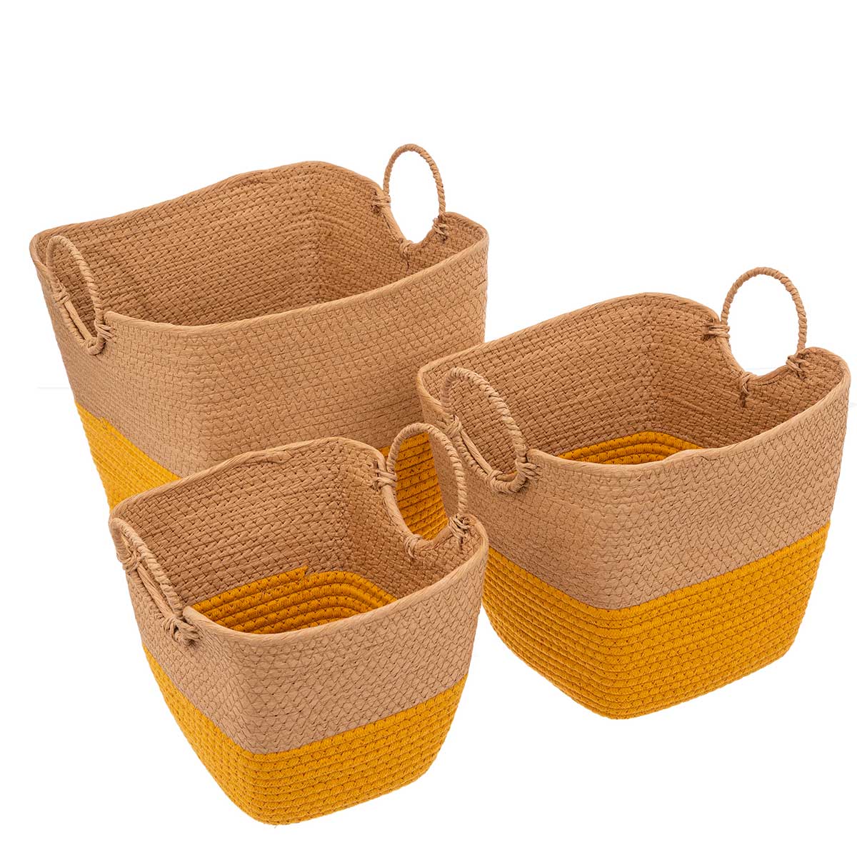 Cesto de arruma&ccedil;&atilde;o wc SOLAR ocre 29,5cm