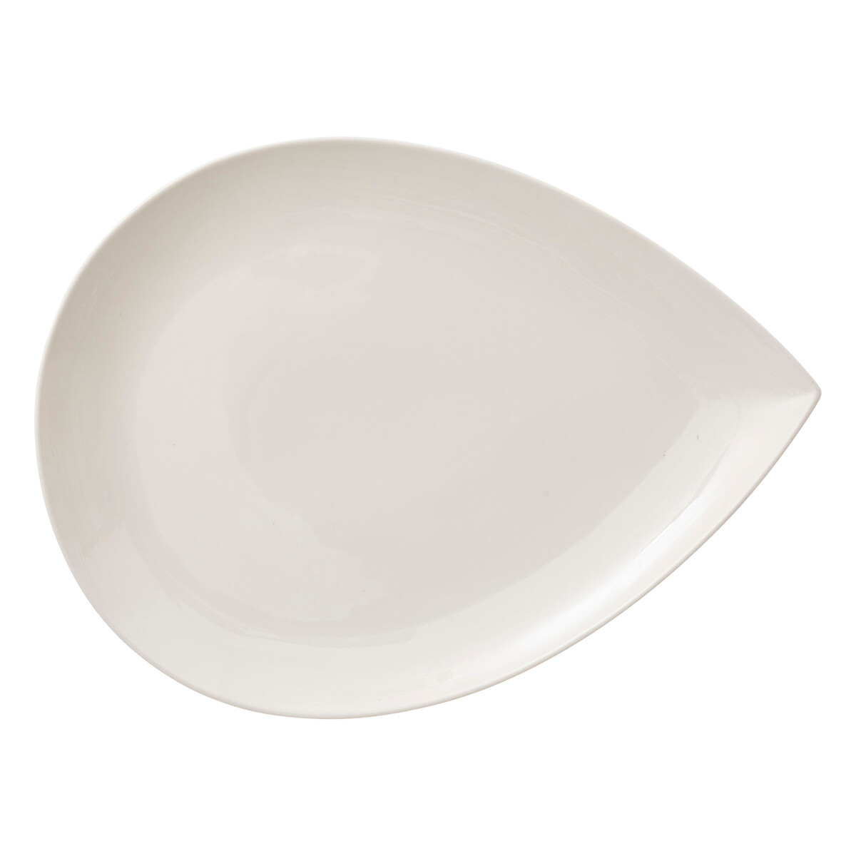 Travessa branca GOTA em porcelana 30x40cm,  Travessa branca GOTA em porcelana 30x40cm