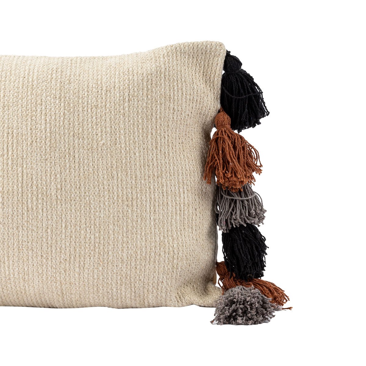 Almofada Saidia Bege Com Pompons 35x50cm