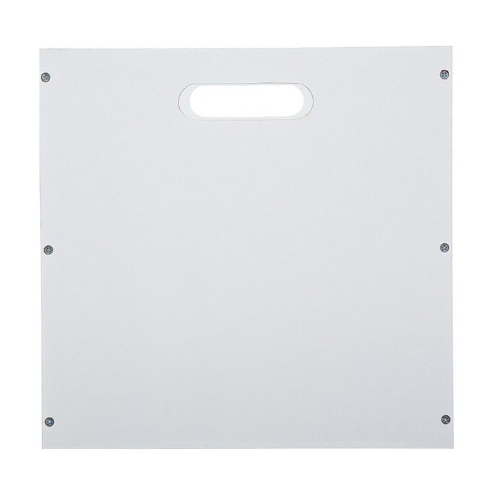 Caixa de arrumação madeira branca 31x31cm