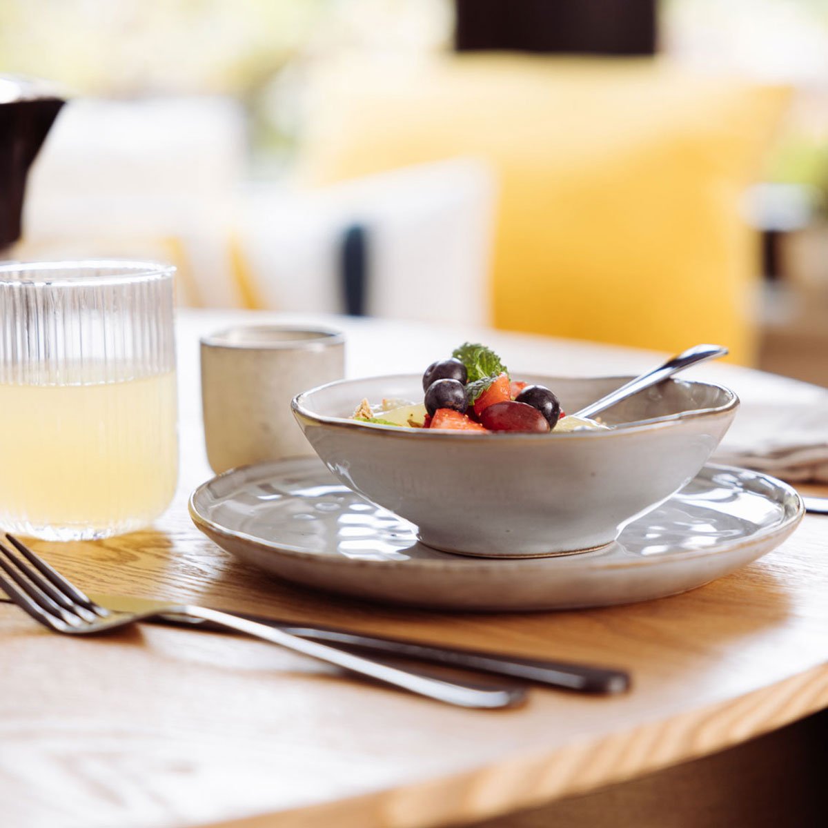 Taça FLOWER cinza 15cm