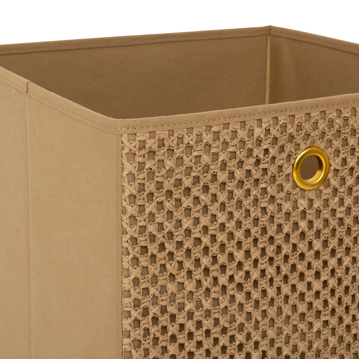 Caixa de arruma&ccedil;&atilde;o castanho 31x31cm