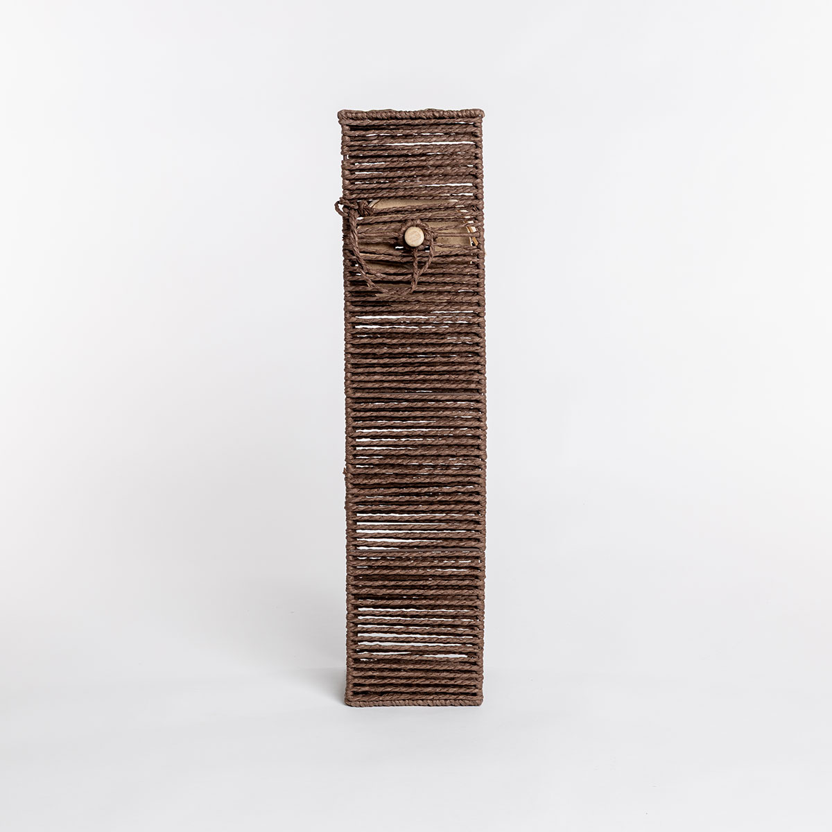 Porta rolos wc castanho em corda