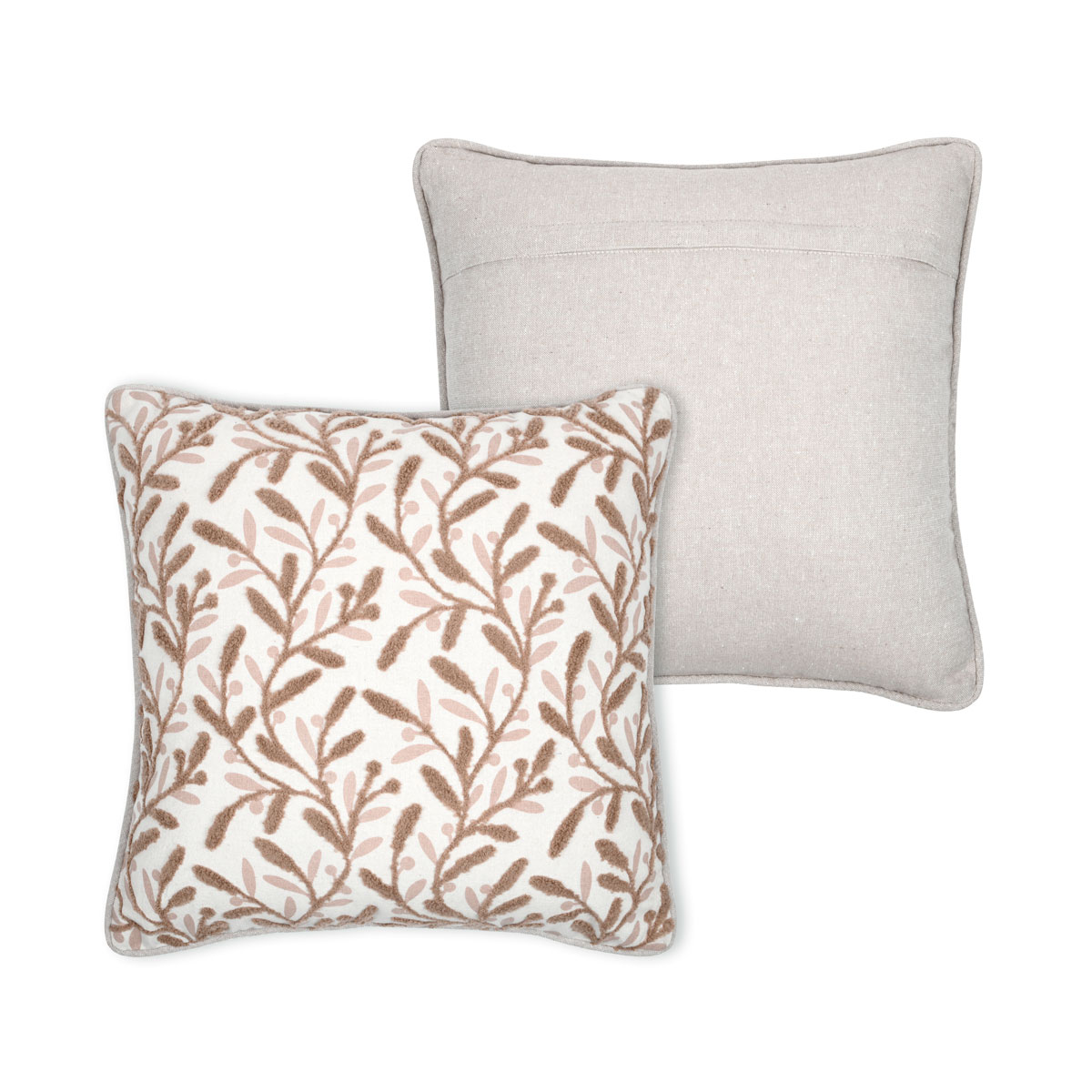 Almofada OMBRAGE natural em algod&atilde;o 40x40cm