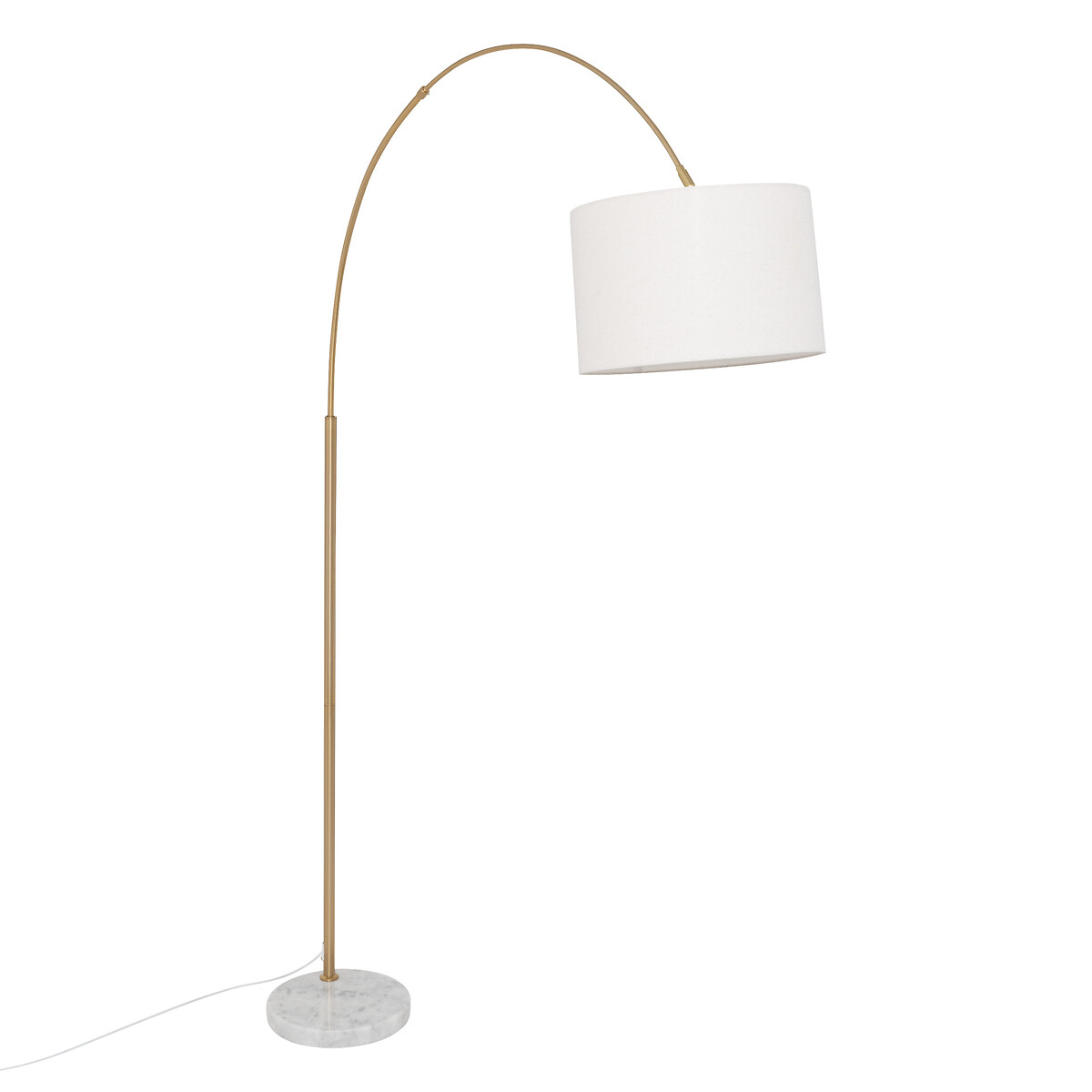 Candeeiro de p&eacute; TILIO 195cm dourado em metal