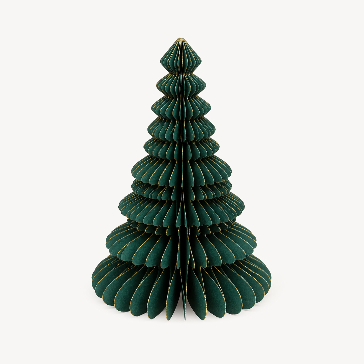&Aacute;rvore de natal origami verde 30cm