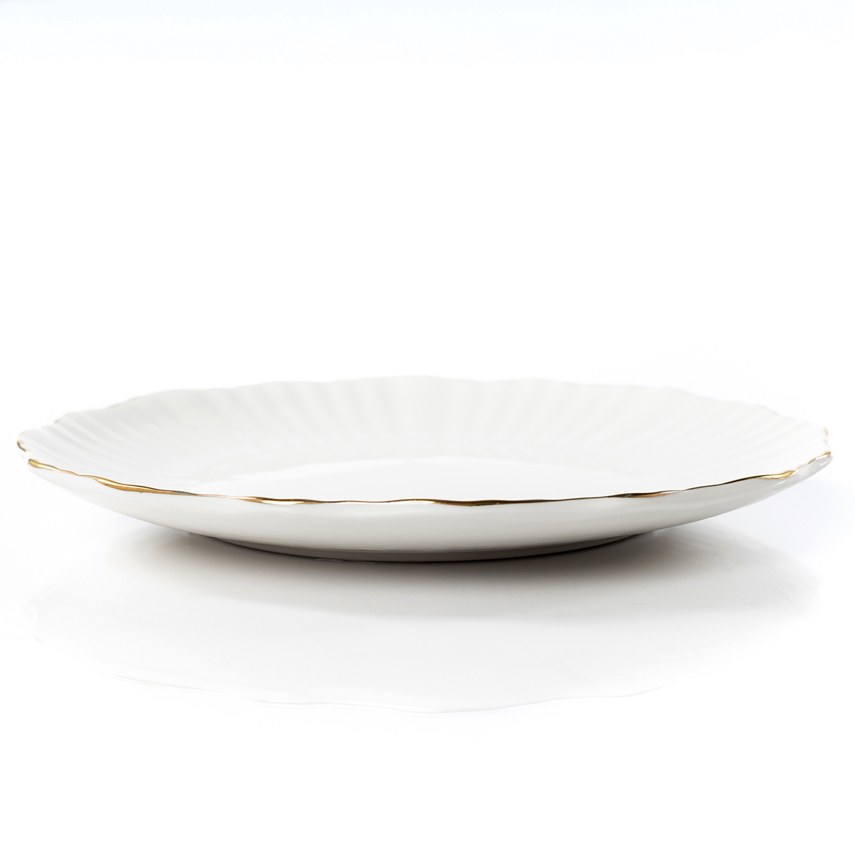 Prato de sobremesa AUBREY branco 22cm