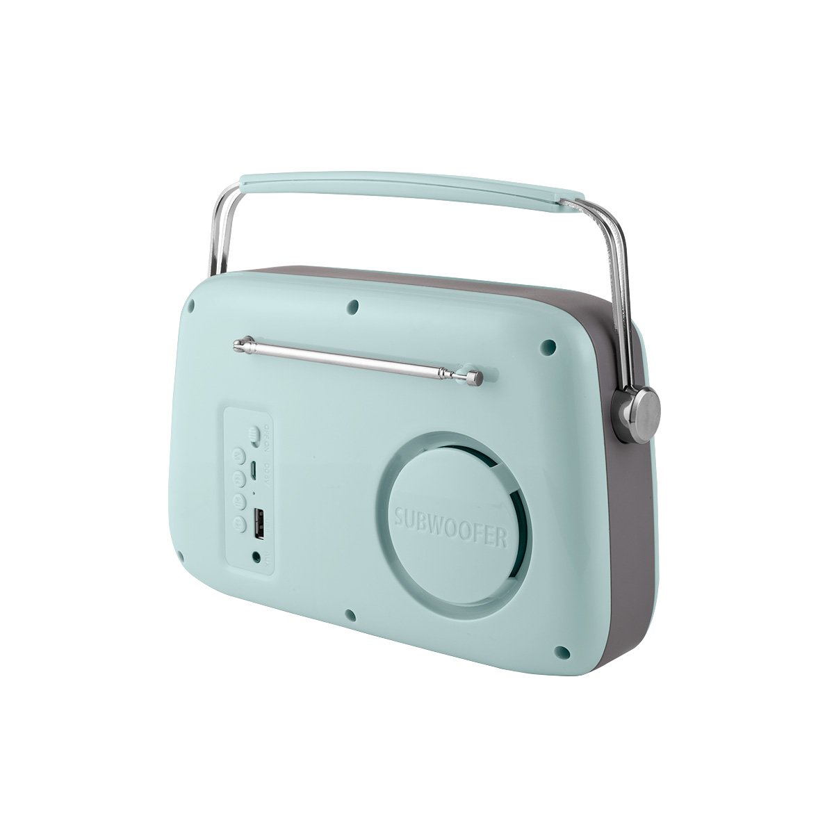 Rádio VINTAGE CUISINE menta com bluetooth